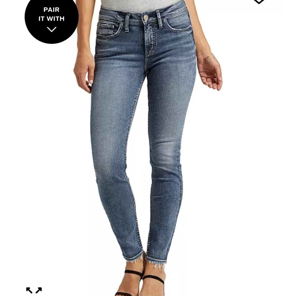 Women's Suki Mid Rise Curvy Fit Slim Skinny Jeans Size 29